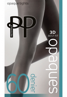 Premium Opaques 60 Denier 3D Tights - Charcoal