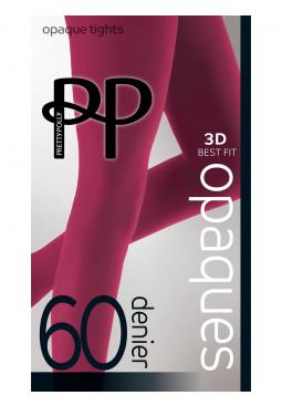 60D Coloured Opaque Tights 1 Pair Pack - Cranberry