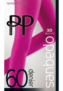 Premium Opaques 60 Denier Coloured Tights 1 Pair Pack - Raspberry