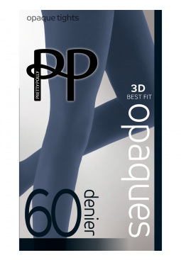 60D Coloured Opaque Tights 1 Pair Pack - Slate Blue