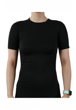 Active-Wear Short Sleeve T-Shirt - Black