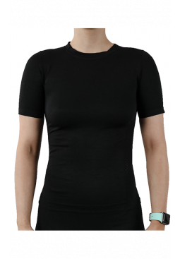 Active-Wear Short Sleeve T-Shirt - Black