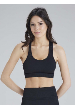 Active-Wear Crop Top - Black