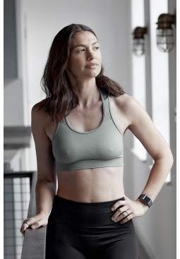 Active-Wear Crop Top - Sage