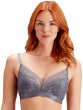 Botanical Lace Non Wired Triangle Bra - Nightshade
