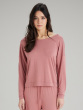 Botanical Lace Slouch Top - Dusty Rose