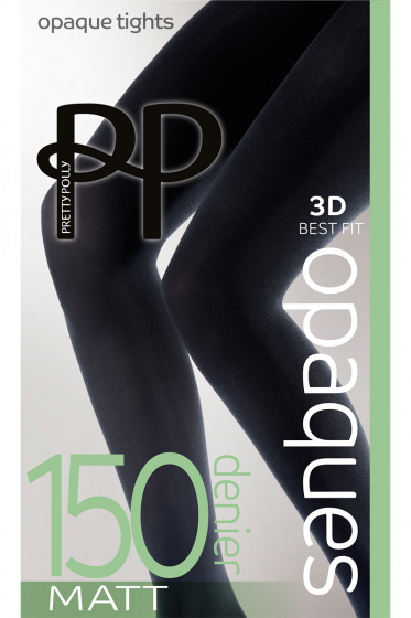 Premium Opaques 150 Denier 3D Matt Tights - Black