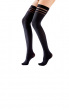 80 Denier Banded Opaque Fashion Hold Ups - Black