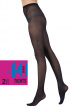 40 Denier Opaque Tights 2 Pair Pack - Navy