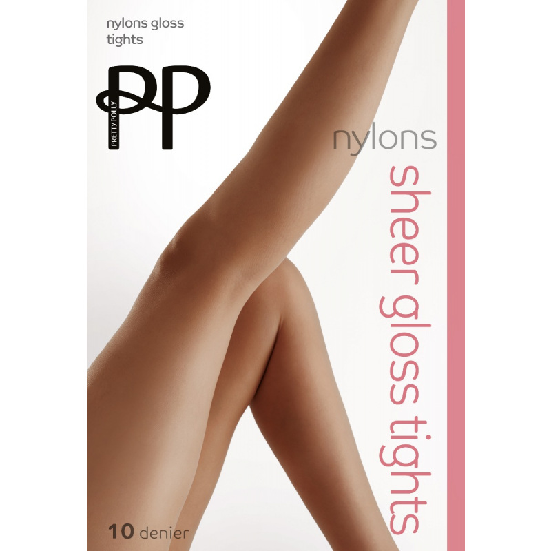 Nylon Gloss Tights Barely Black Nylons Pretty Polly