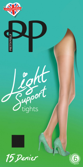Everyday Plus 15 Denier Light Support Tights - Barely Black