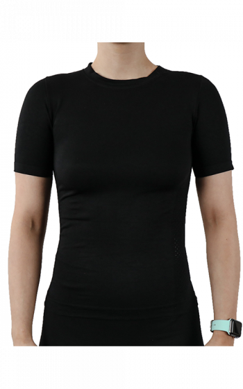 Active-Wear Short Sleeve T-Shirt - Black