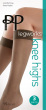 Legworks 15 Denier Comfort Top Knee Highs 3 Pair Pack - Barely Black