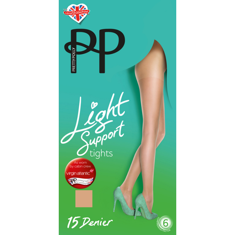 2 x Pairs Ladies Womens 15 Denier Factor 6 Light Support Tights by Pretty  Polly 