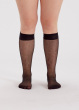 Curves 15 Denier Comfort Top Knee Highs 2 Pair Pack - Black