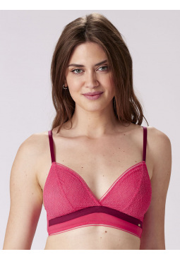 Delicate Lace Non Wired Bra - Watermelon