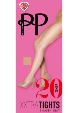 Everyday 20 Denier Smooth Knit Tights Xxtra - Barely Black
