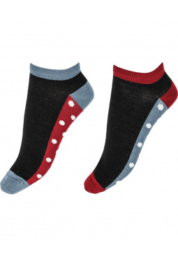 Spot Sole Bamboo Liners 2 Pair Pack - Black mix