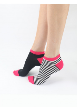 Stripe Plain Mix Bamboo Trainer Liners 2 Pair Pack
