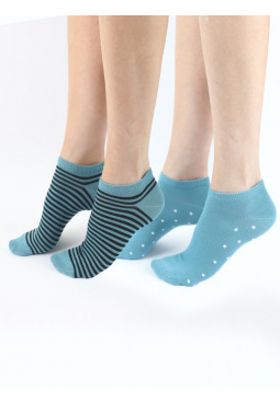 Stripe Spot Mix Bamboo Trainer Liners 2 Pair Pack