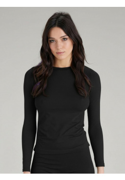 Active-Wear Long Sleeve T-Shirt - Black