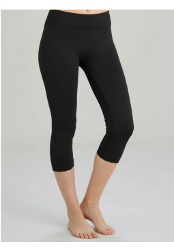 Active-Wear Capri Leggings - Black