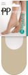 Legworks 30 Denier Cotton Footsie 2 Pair Pack - Nude